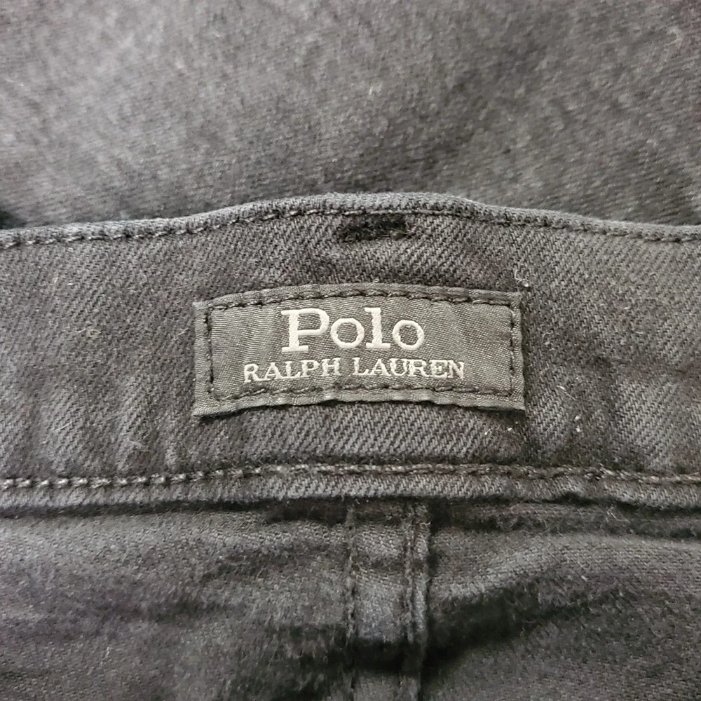 Polo‎ Ralph Lauren Mens Sullivan Slim Leg Pants Size 36 Black Flat Front Office
